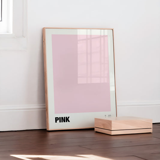 Color Block - Pastel Pink