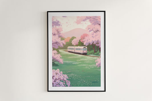 Anime Scenery - Sakura Train