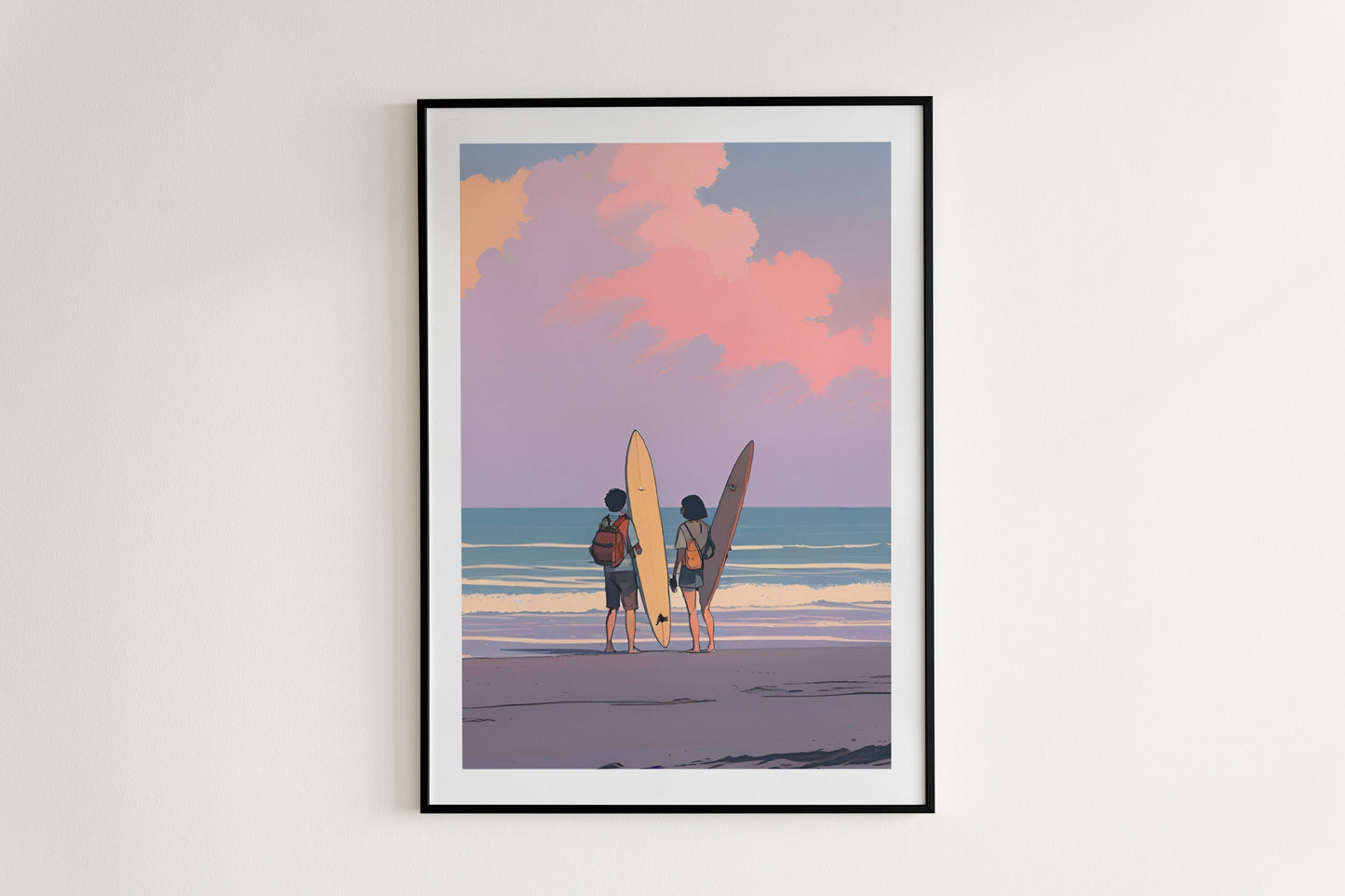 Anime Scenery - Sunset Surf