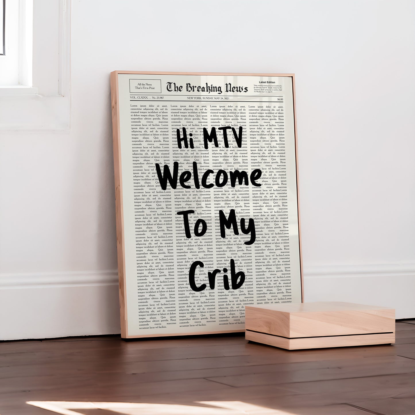 Typography - Hi MTV, Welcome To My Crib