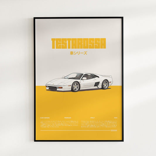 Car Color Block - Ferrari Testarossa