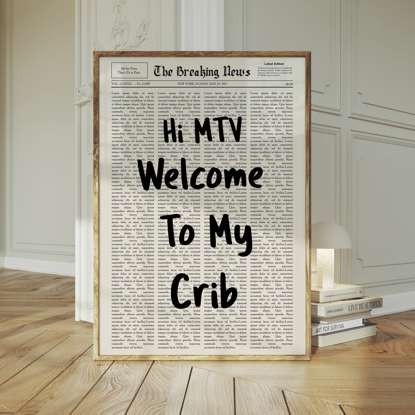 Typography - Hi MTV, Welcome To My Crib