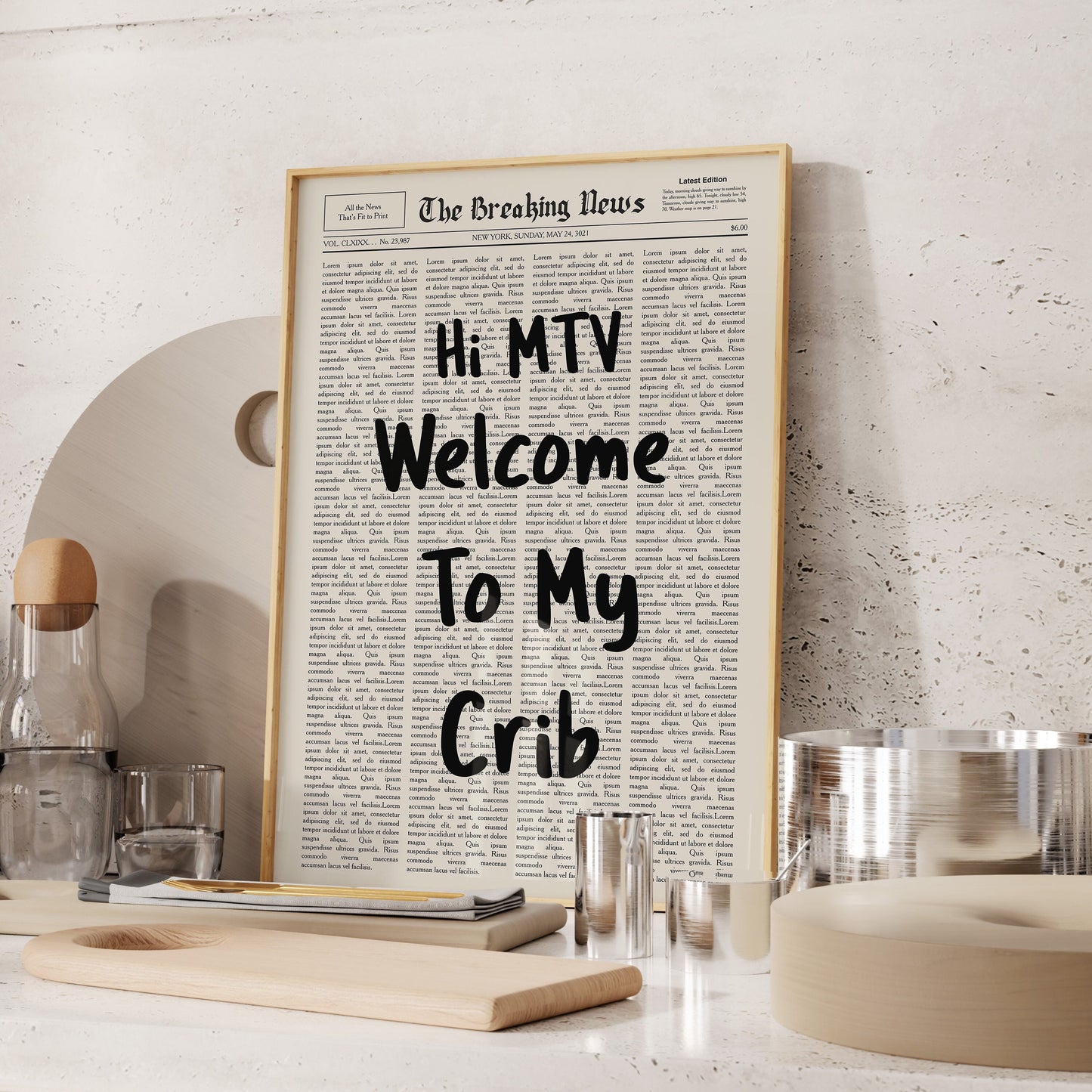 Typography - Hi MTV, Welcome To My Crib