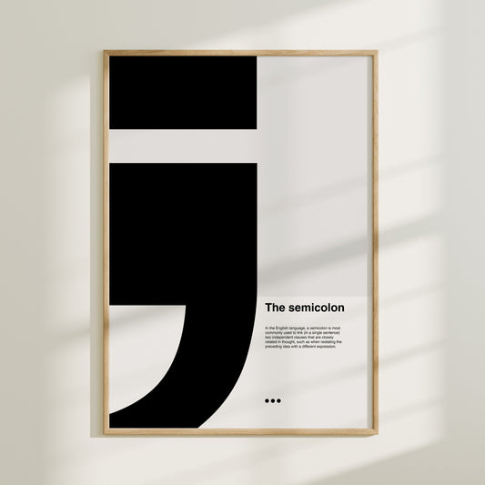 Typography - The Semicolon