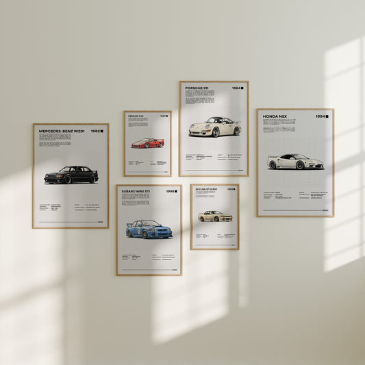 Car Stats - Set of 6